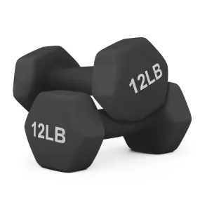 2 Pieces Grip Workout Dumbbel-12LB Each