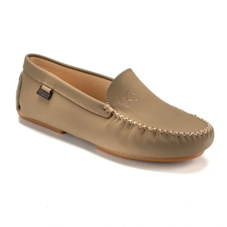 2600 - Taupe Sahara Leather Soft Loafer for Girl/Teen/Women by London Kids