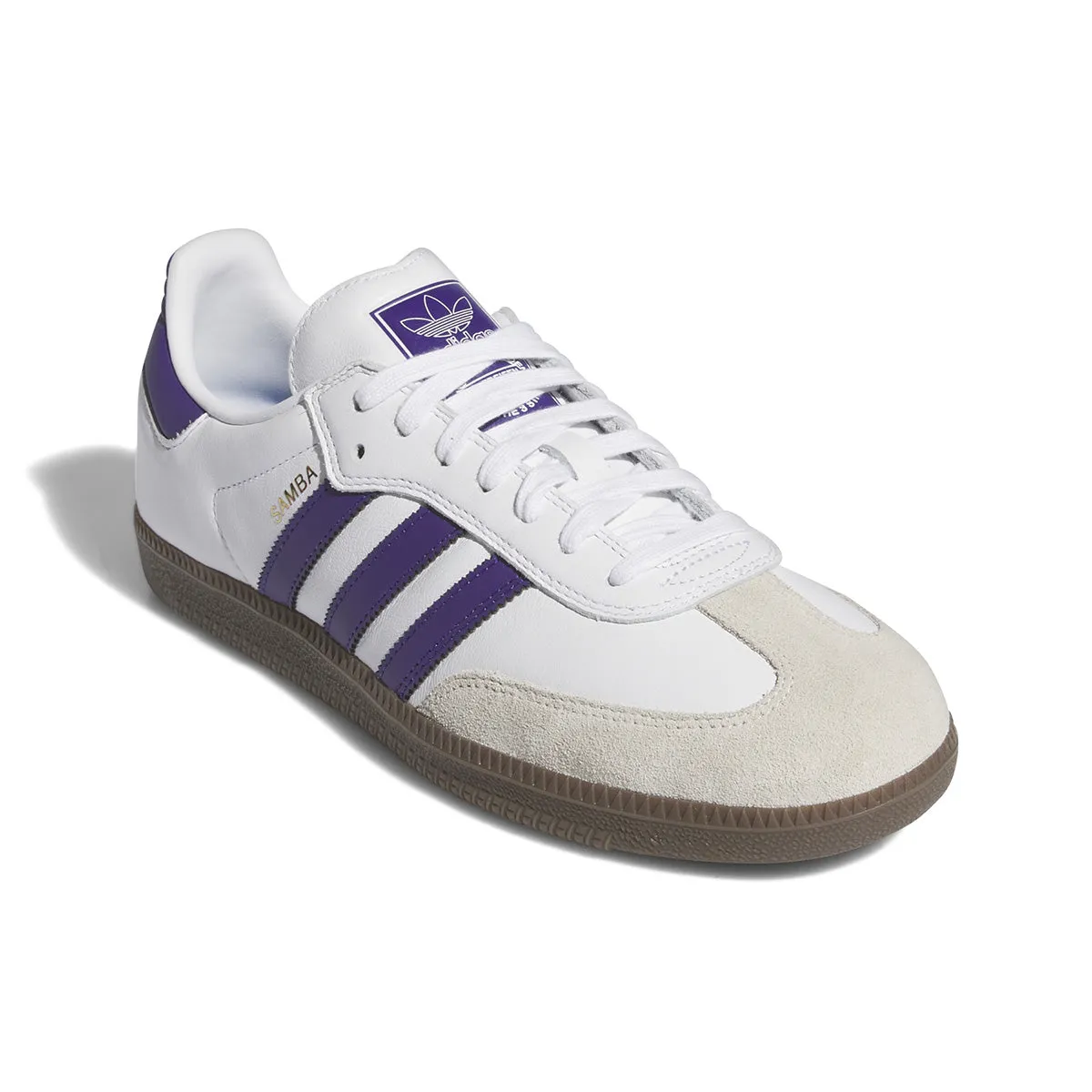 Adidas - Samba Adv Shoes White/Purple/Gold