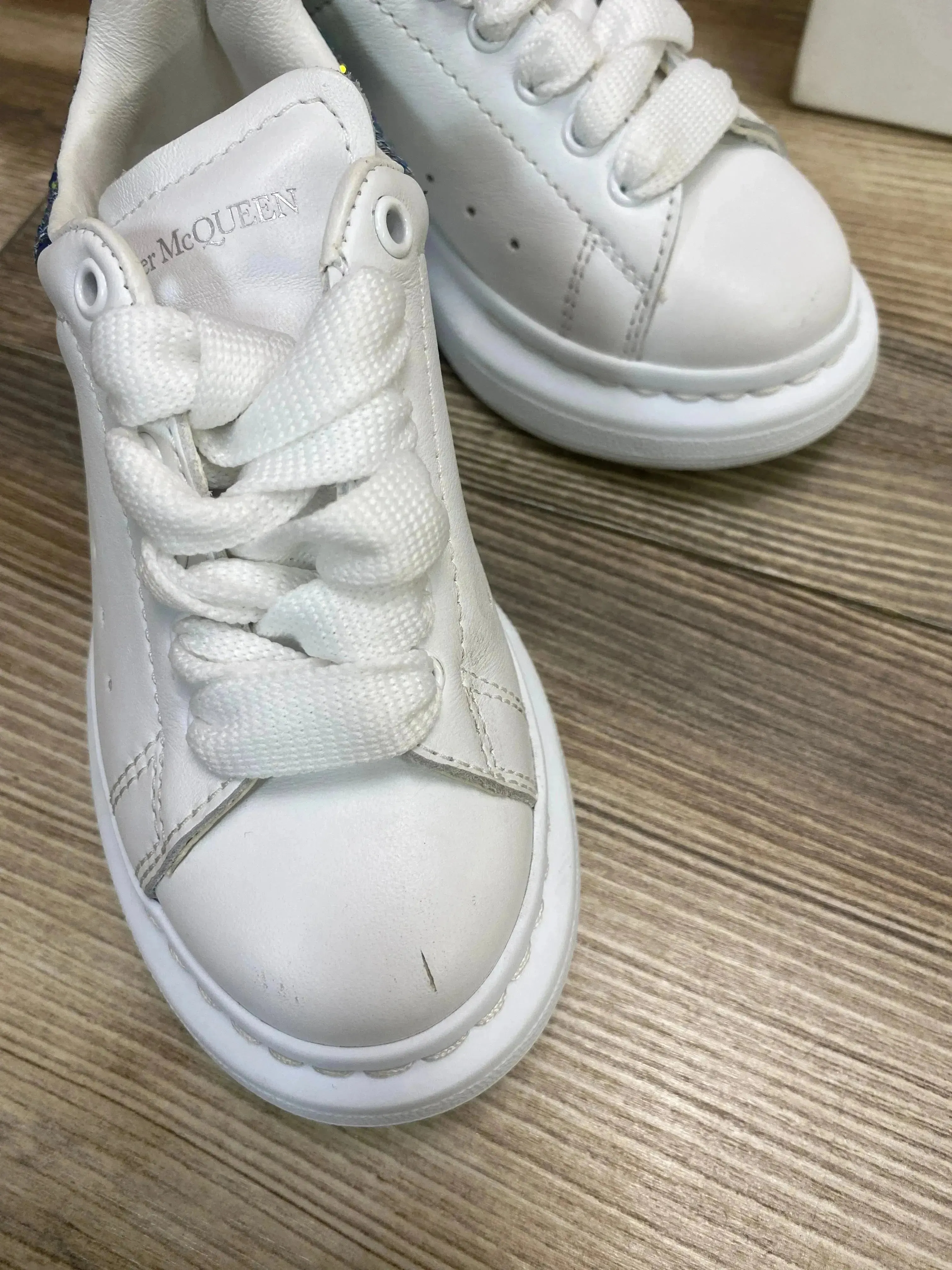 Alexander McQueen Oversized Disco Sneakers In 9994 White sz 8c