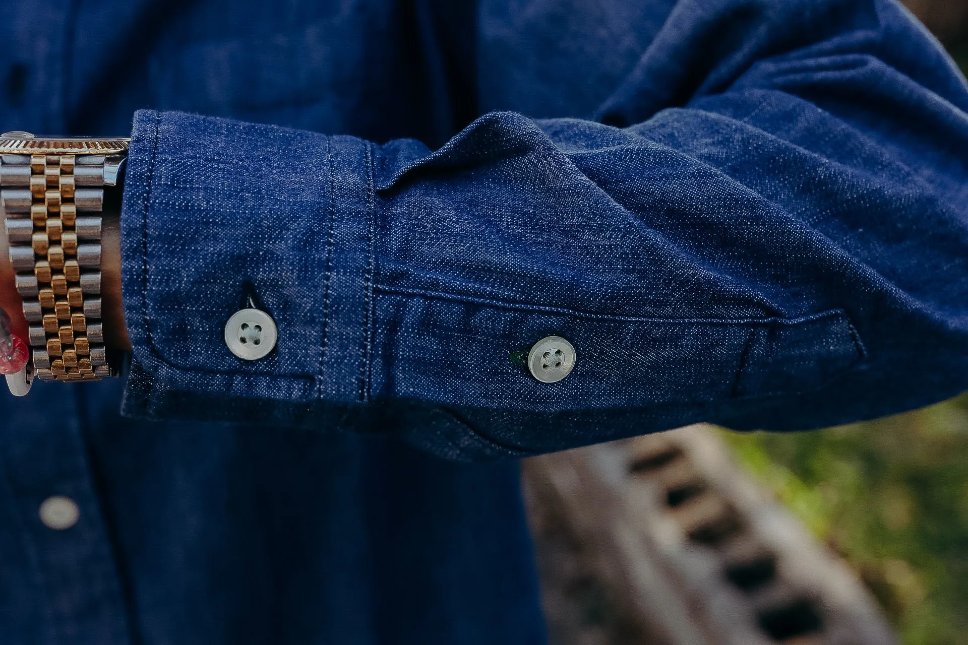 ANM Church Shirt- Indigo Stonewash (Sample Sale)