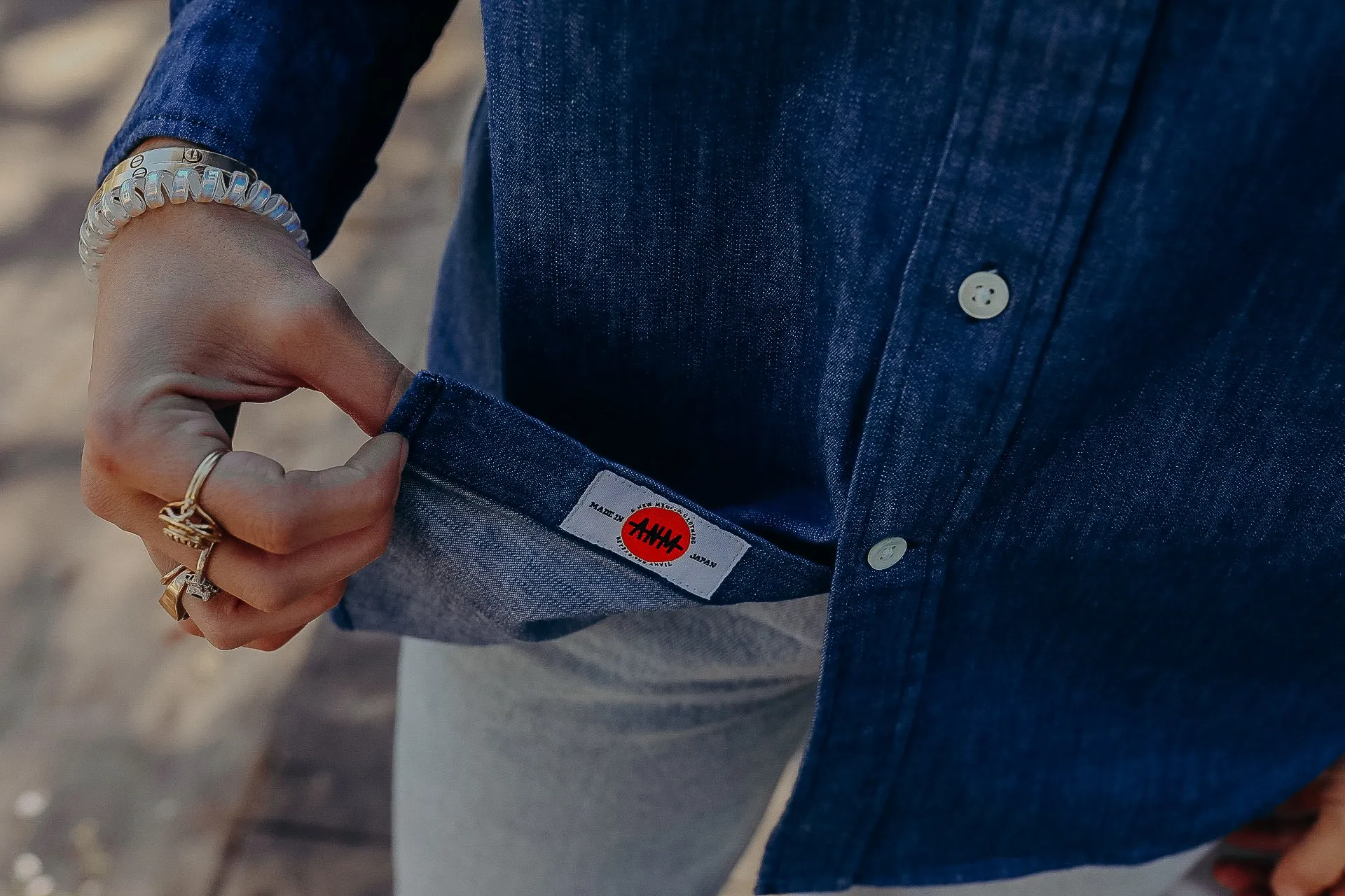 ANM Church Shirt- Indigo Stonewash (Sample Sale)