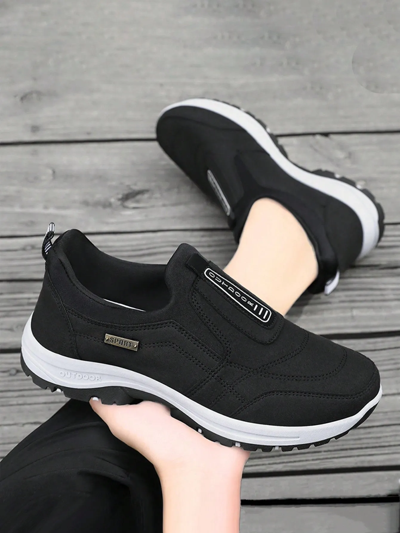 Anti-Slip, Wear-Resistant Outdoor Soft-Sole Comfortable Lightweight Slip-On Casual Men Shoes