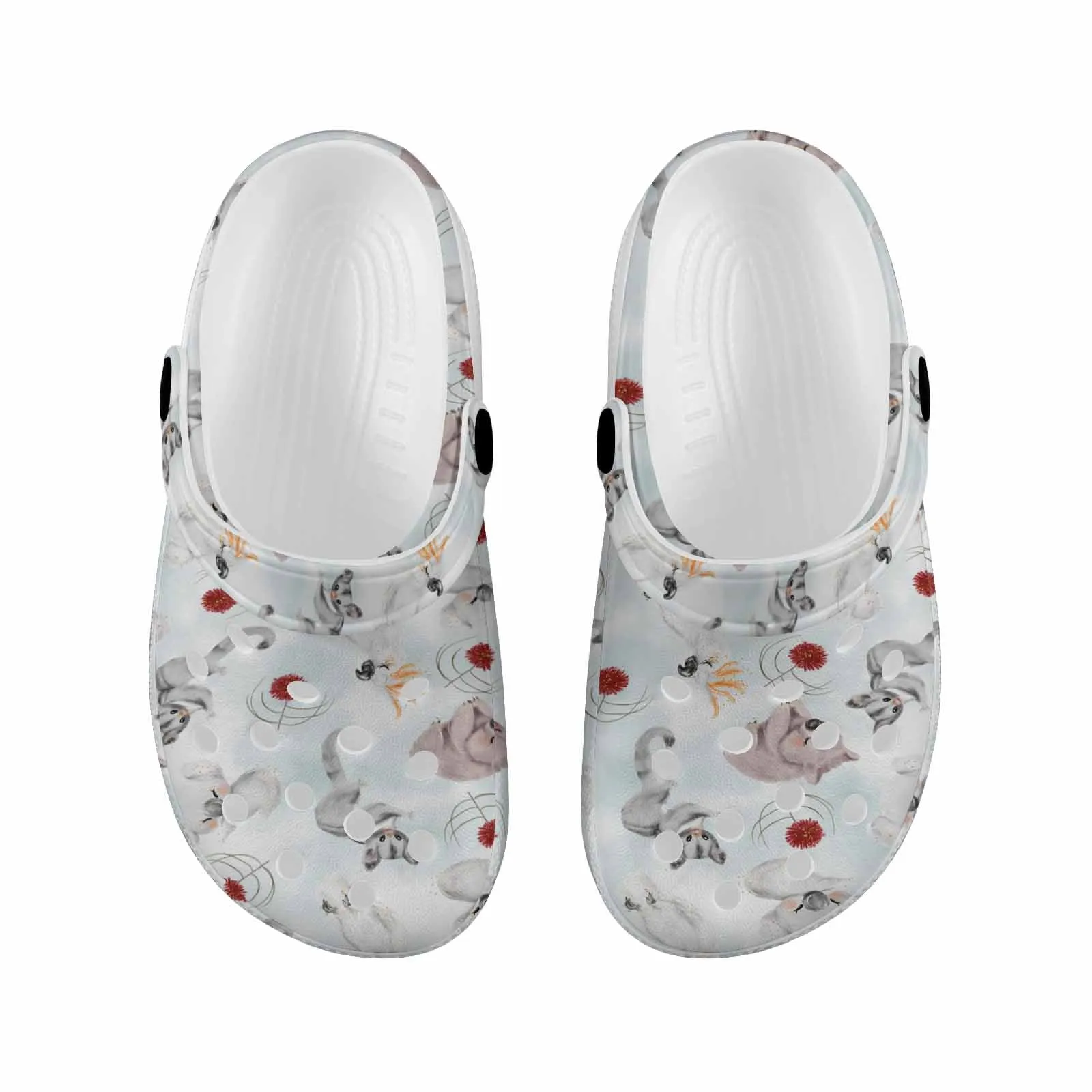 Australian Animals Koala, Sugar Glider, Wombat  Custom Print Kids Clogs