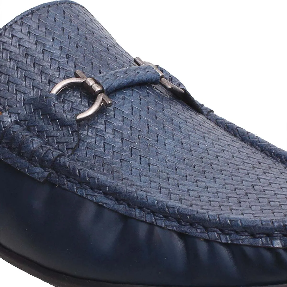 Blue Crossover Casual Loafers