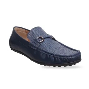 Blue Crossover Casual Loafers