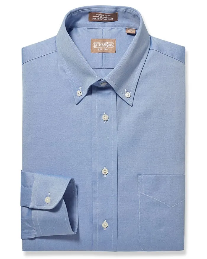 Button Down Pinpoint Blue