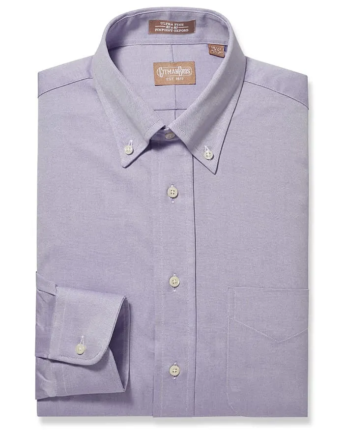 Button Down Pinpoint Lavender