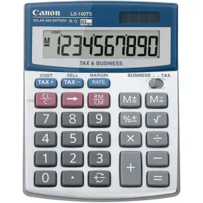 Canon Desktop Calculator LS100TS 10 Digit Solar Battery LS-100TS