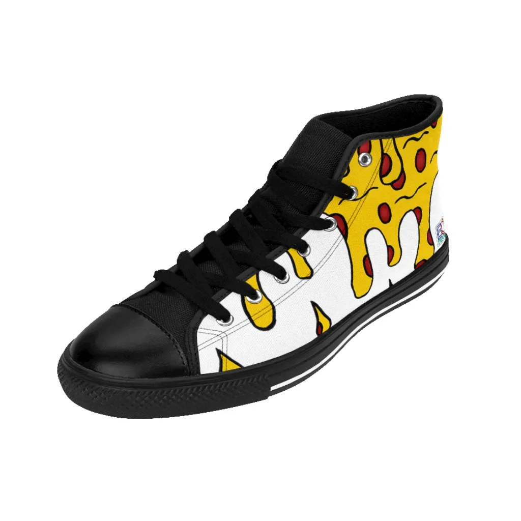 Cheesy Pizza Men's High-top Sneakers