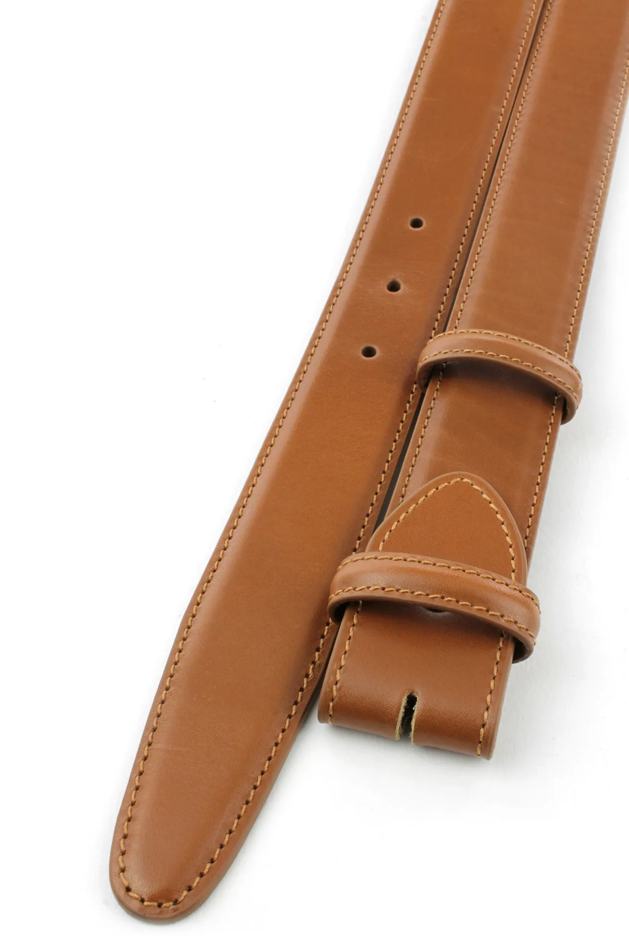 Classic Box Calf Belt Strap - Longer Length