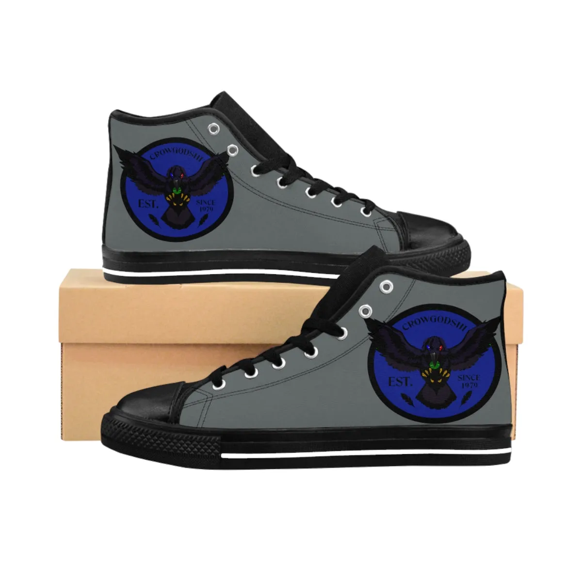 Crowgodshi 2nd Gen. High-Tops, DUKE BLUE LOGO