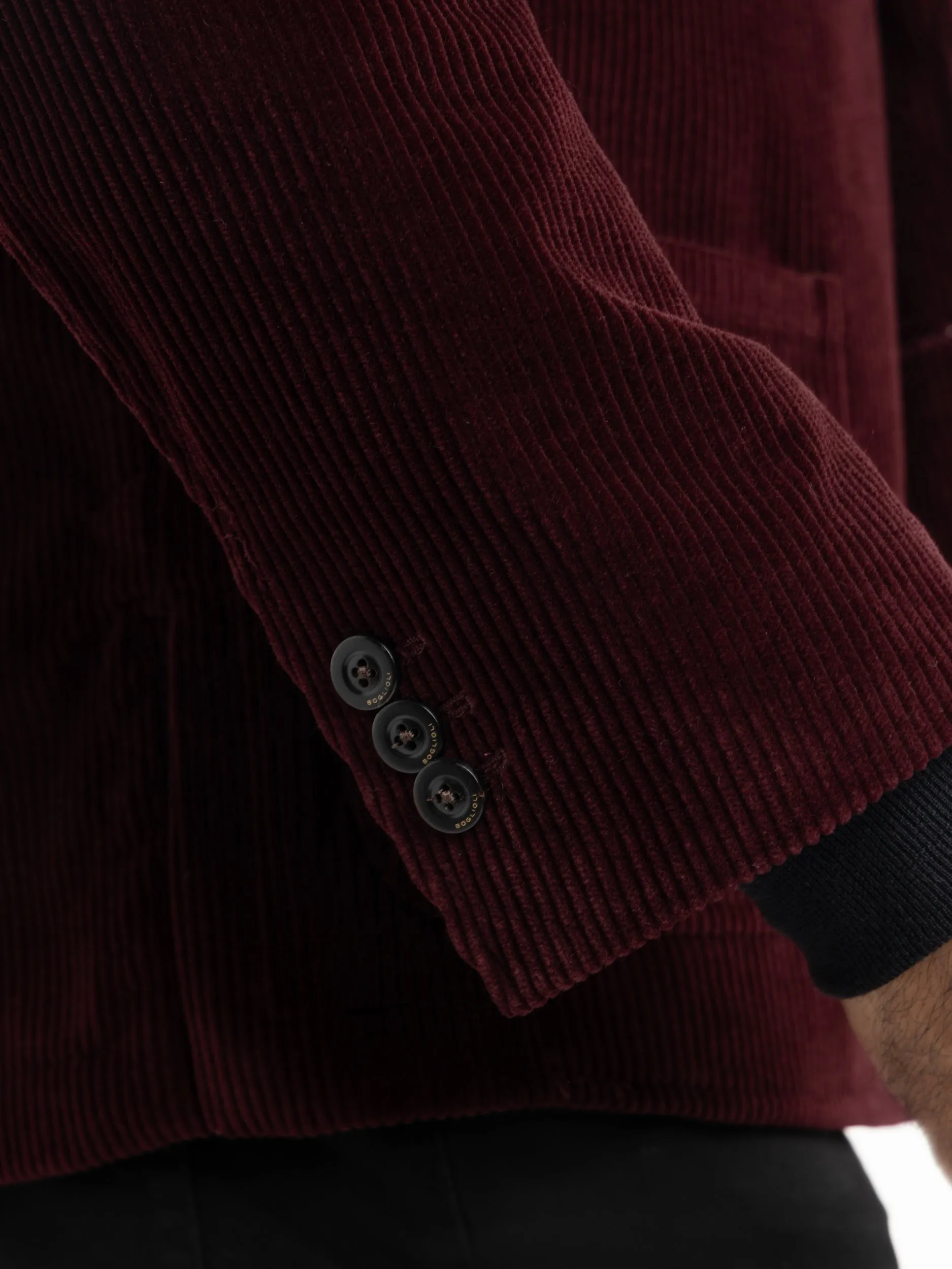 Dark Red Corduroy Sport Jacket