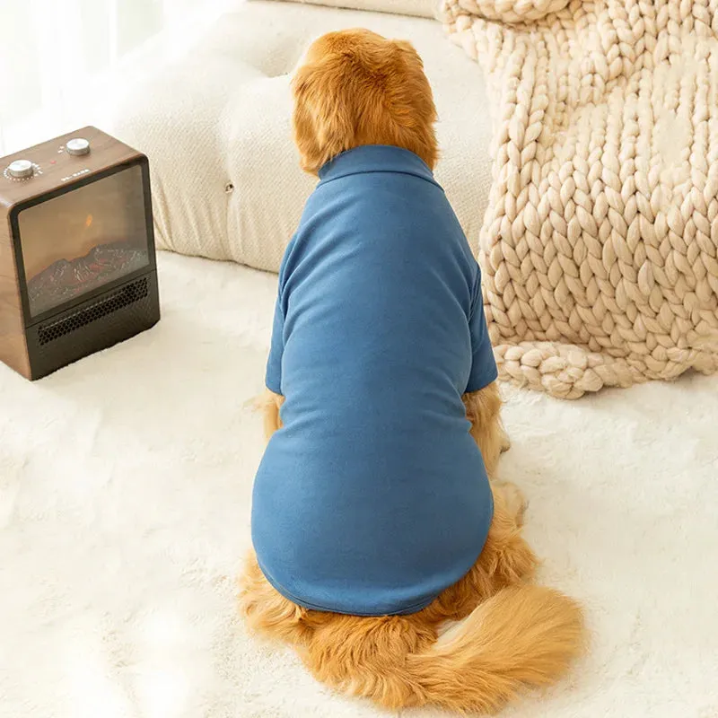 Dog Clothes - Simple German Velvet Bottoming Shirt - Keep Your Large Dog, Golden Retriever, Husky Warm in Autumn and Winter - Ideal Pet Clothing for Comfort and Warmth