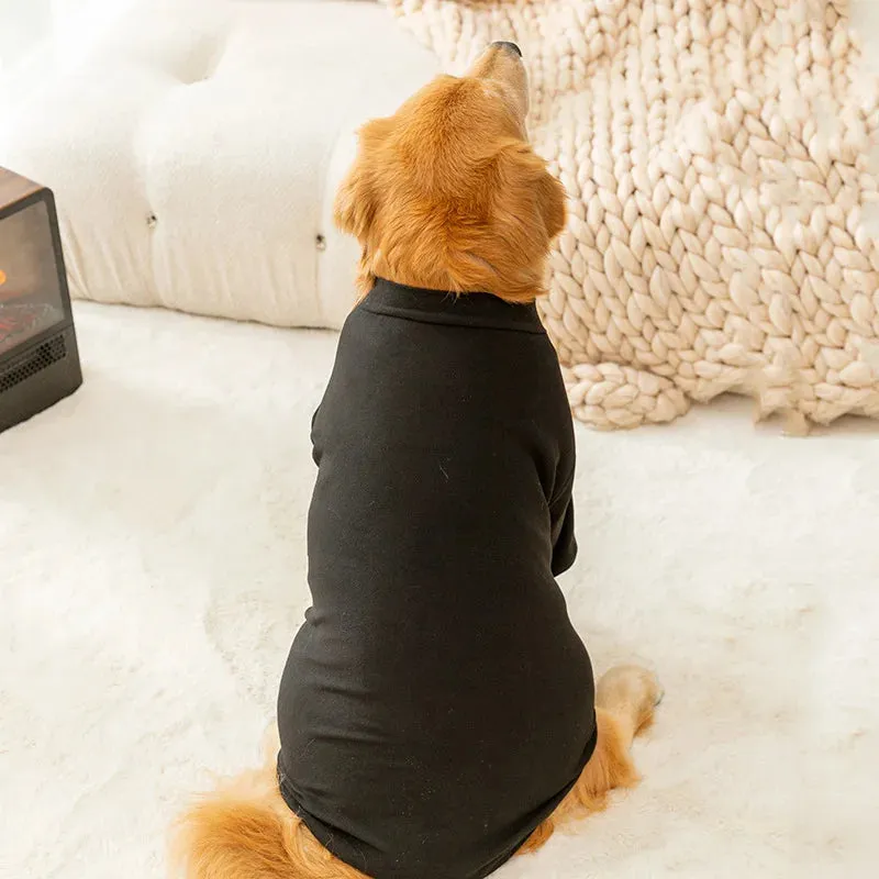 Dog Clothes - Simple German Velvet Bottoming Shirt - Keep Your Large Dog, Golden Retriever, Husky Warm in Autumn and Winter - Ideal Pet Clothing for Comfort and Warmth