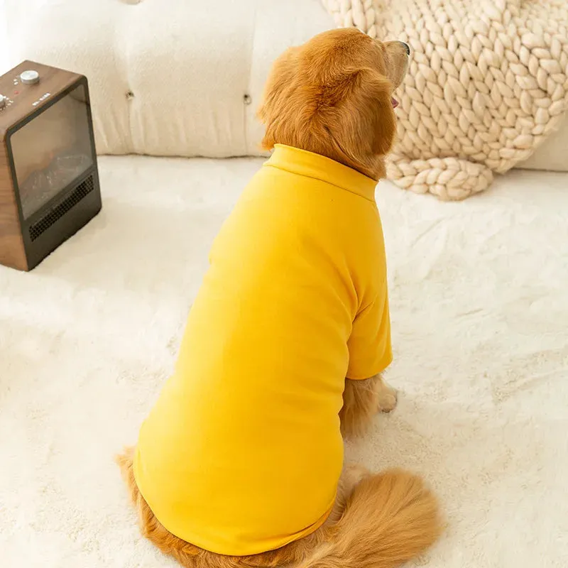 Dog Clothes - Simple German Velvet Bottoming Shirt - Keep Your Large Dog, Golden Retriever, Husky Warm in Autumn and Winter - Ideal Pet Clothing for Comfort and Warmth