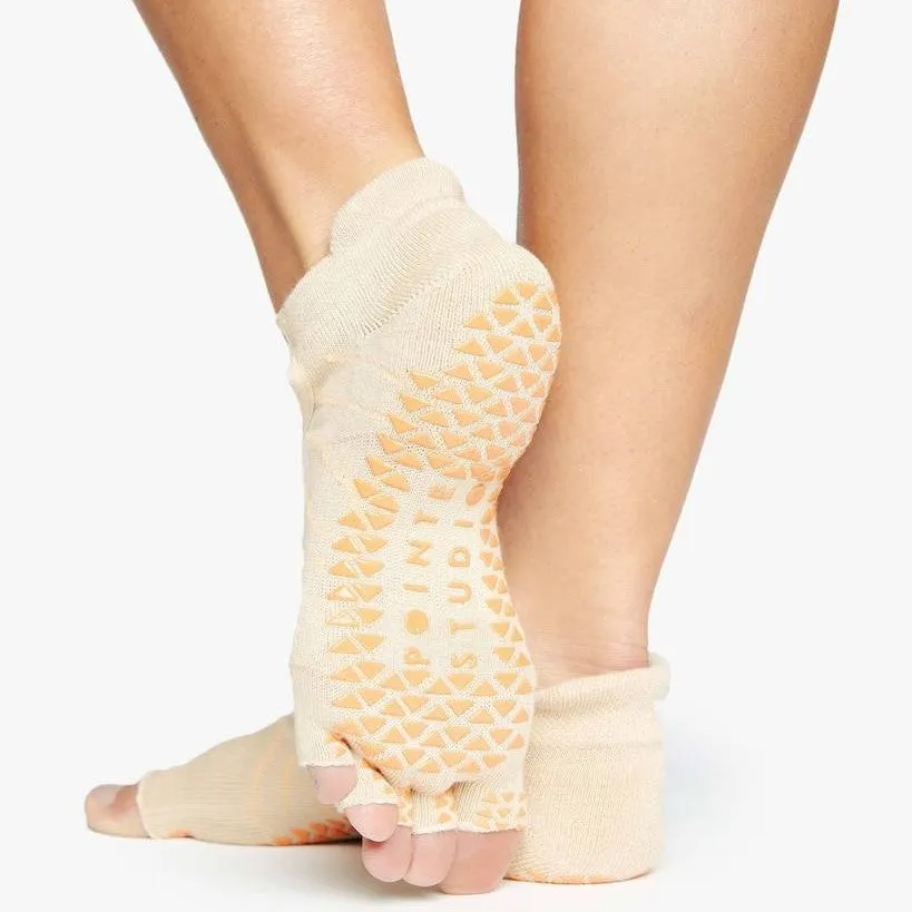 Dunes Toeless Grip Sock - Sand