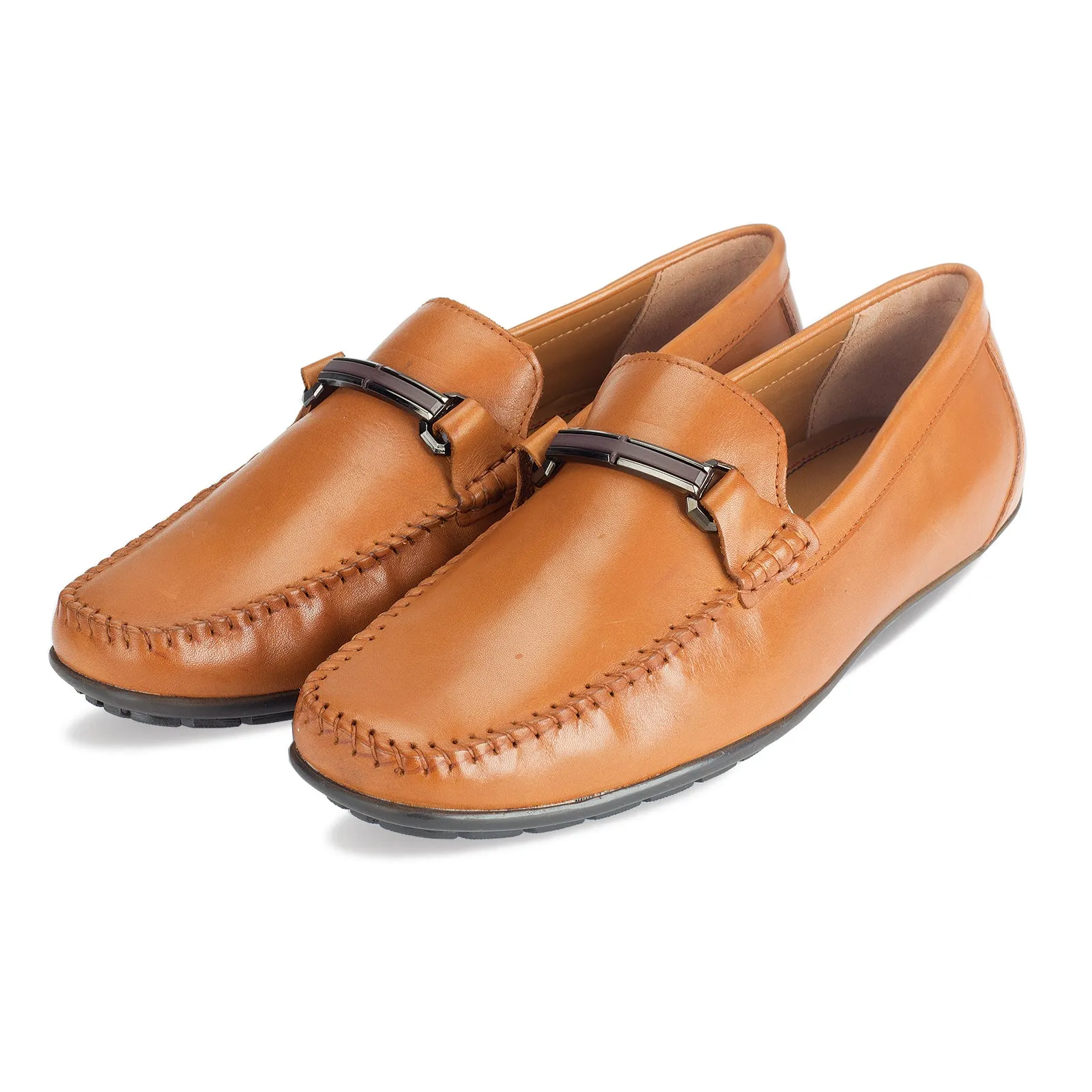 Ethan Mens Leather Horse-bit loafer