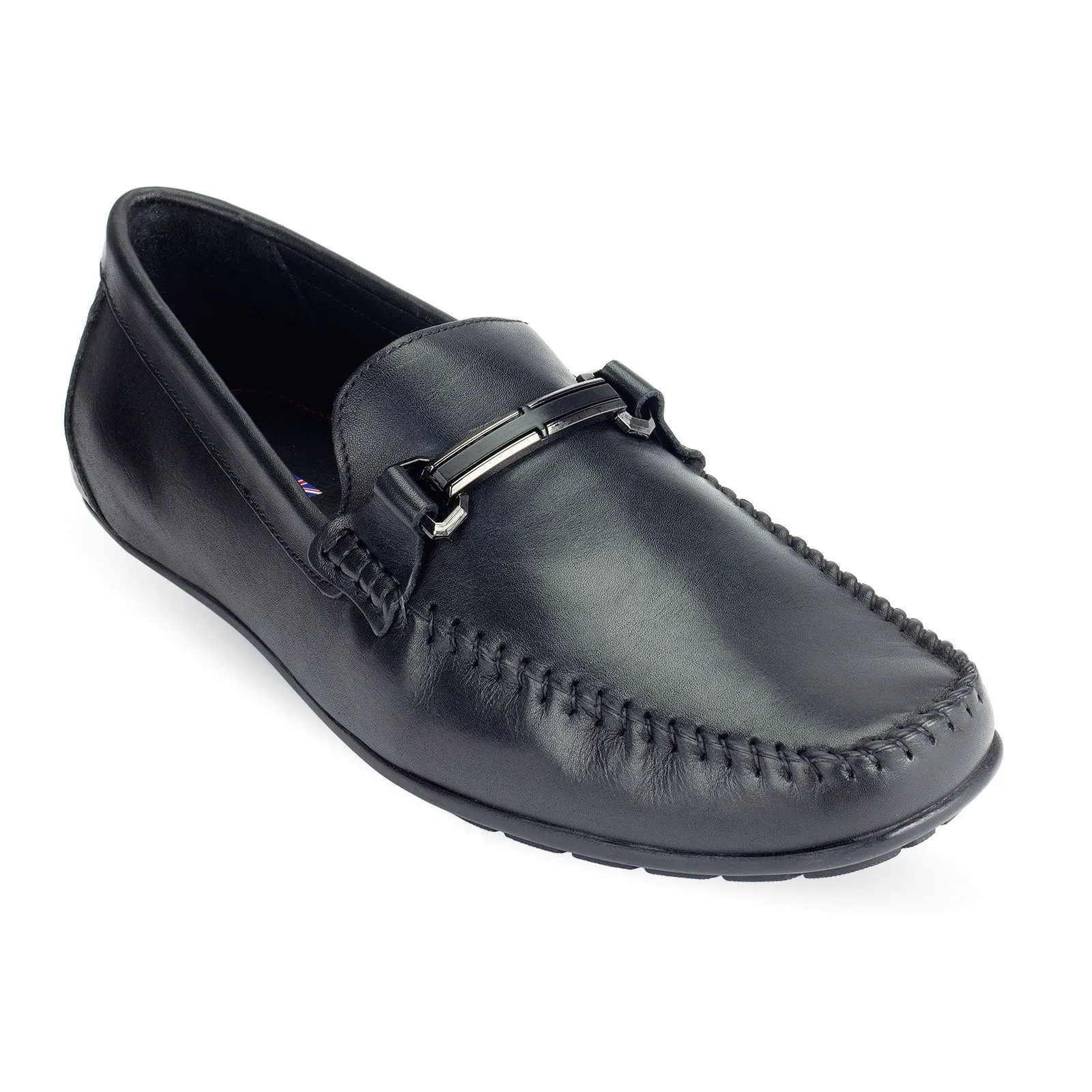 Ethan Mens Leather Horse-bit loafer