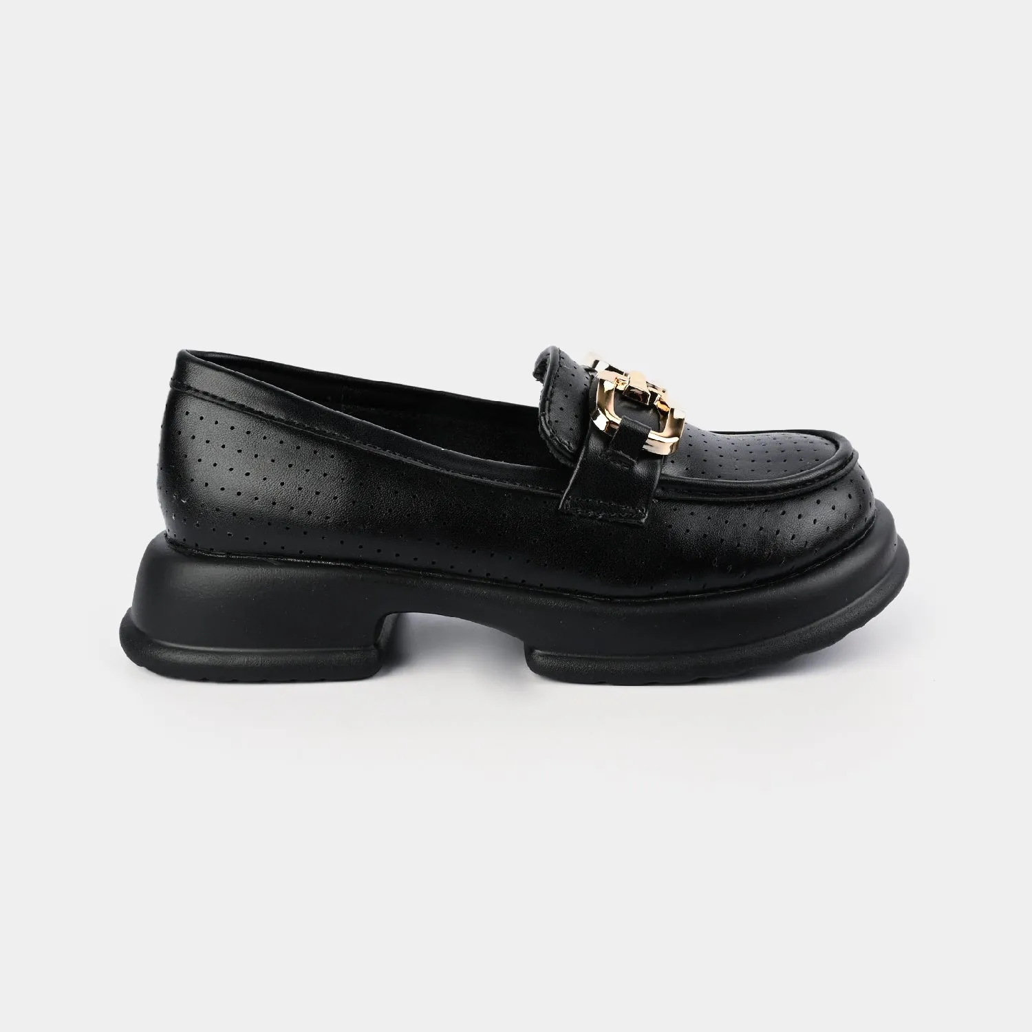 Girls Loafer 703-1-BLACK