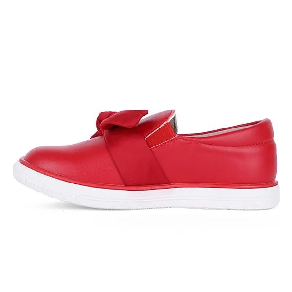 GIRLS SLIP ON SHOES - RED