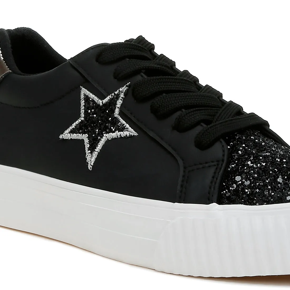 Glitter Patch Chunky Sneakers