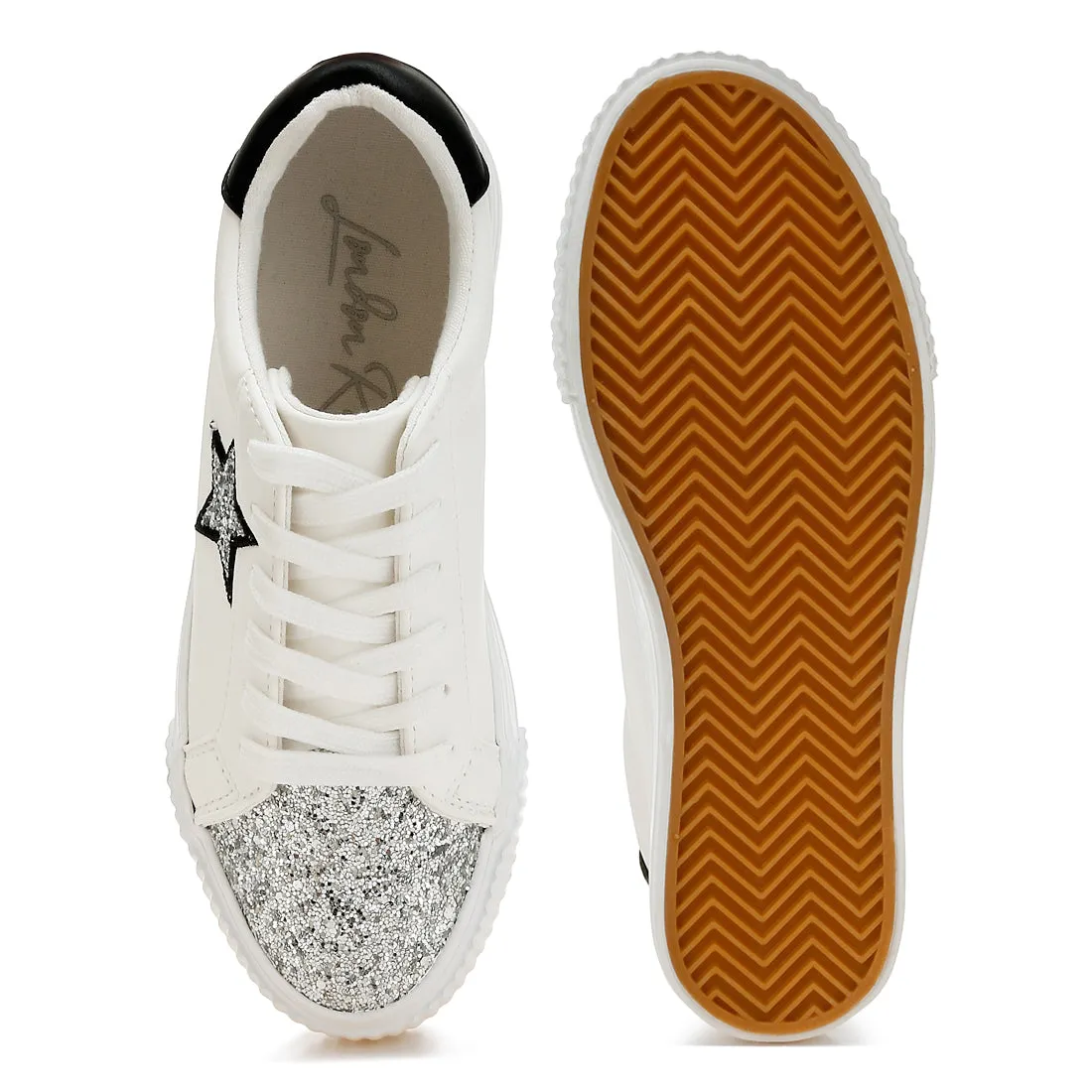 Glitter Patch Chunky Sneakers