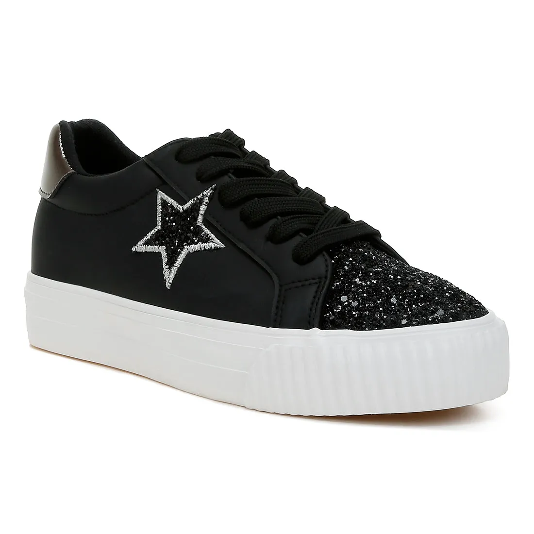 Glitter Patch Chunky Sneakers