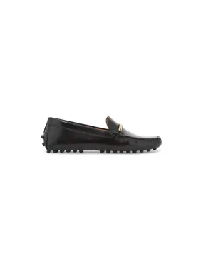 Gommino Pebbled Leather Loafers