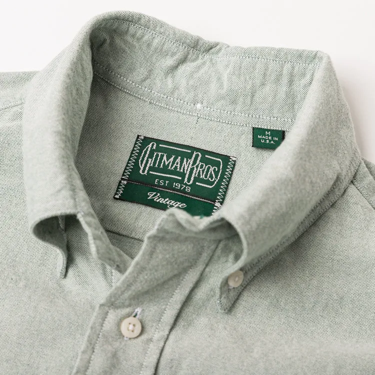 Green Brushed Fall Oxford