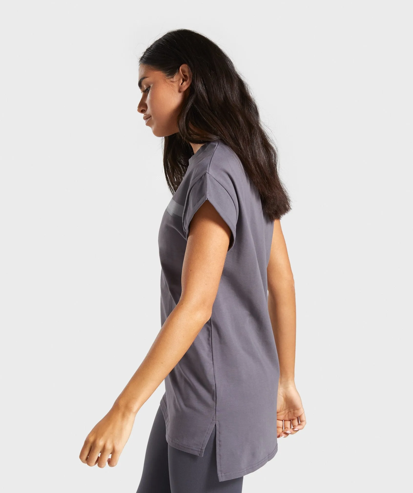 Gymshark Dash Longline Tee - Lavender