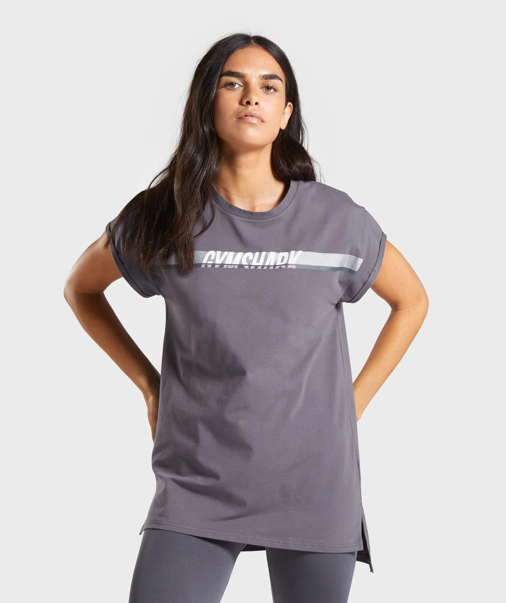 Gymshark Dash Longline Tee - Lavender