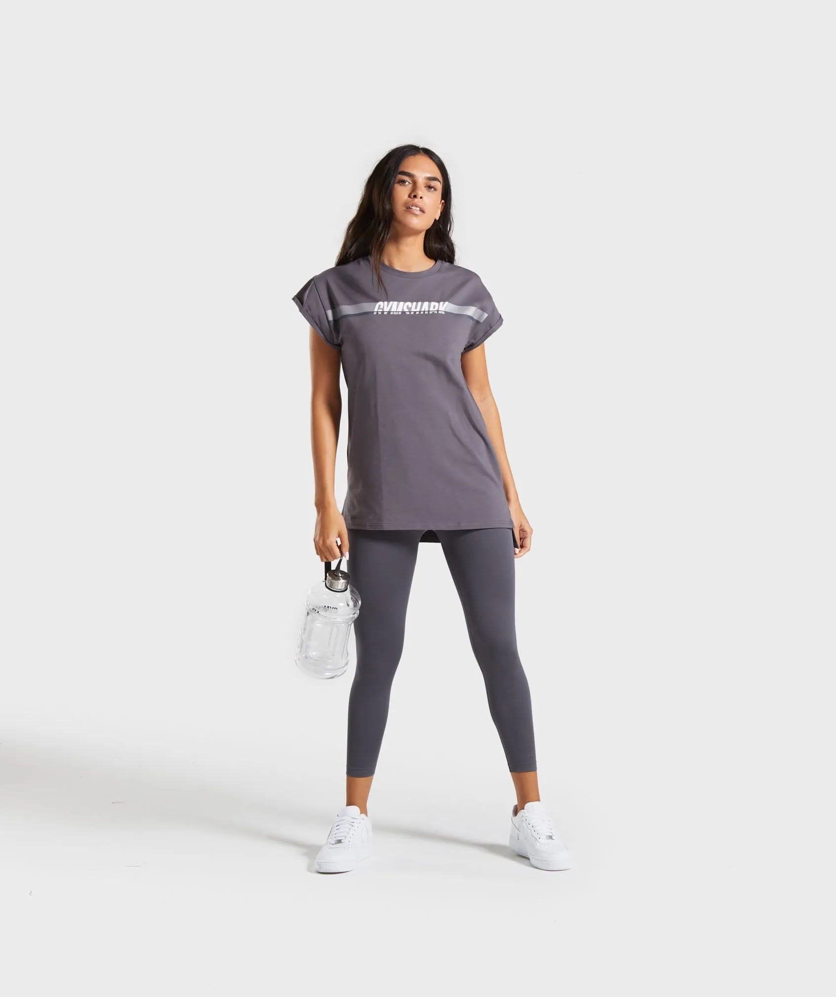 Gymshark Dash Longline Tee - Lavender