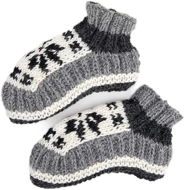 Hand-Knitted Woolen Socks