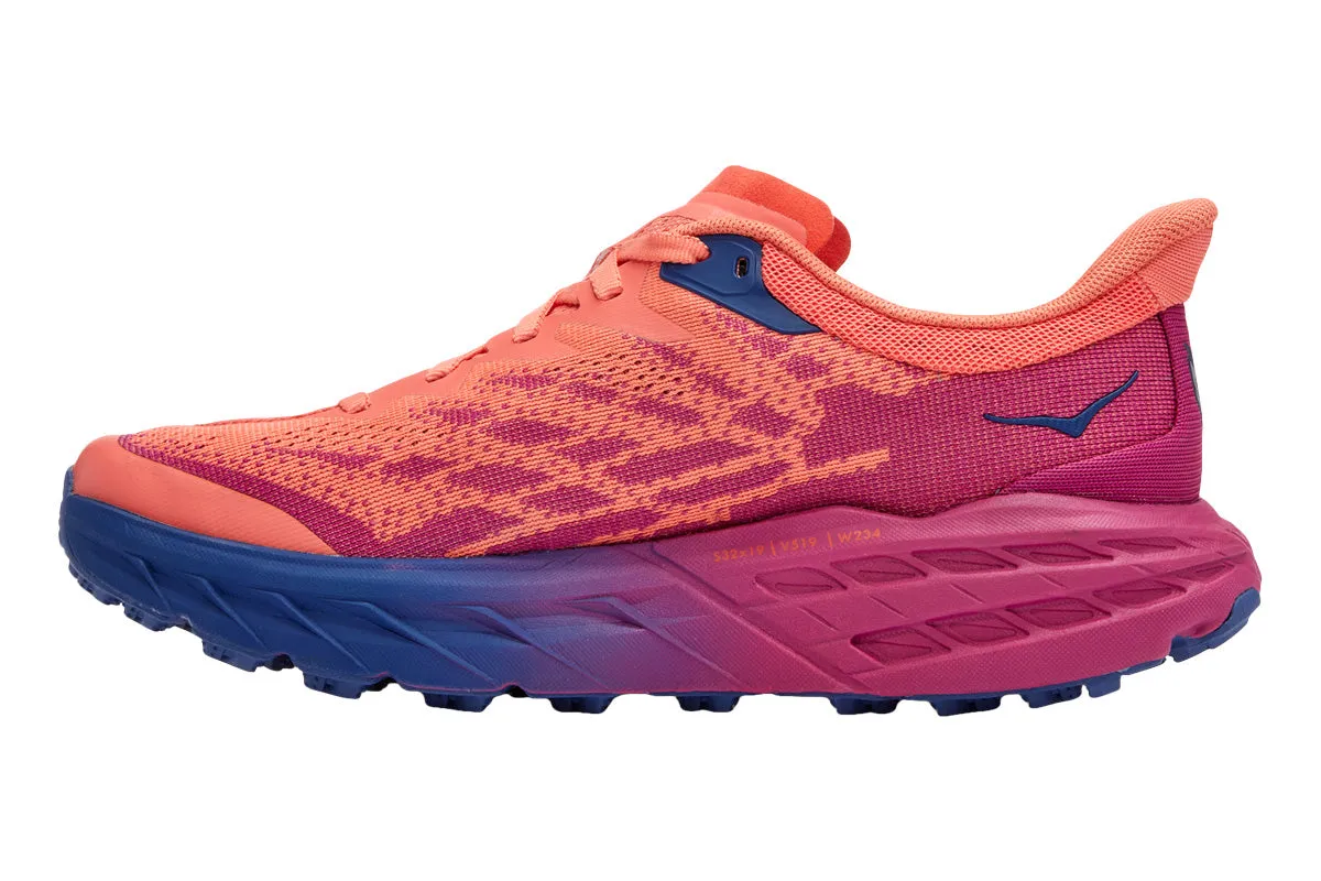 Hoka Speedgoat 5 B Orange/Purple Womens