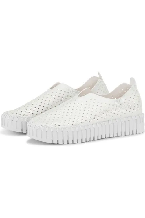 Ilse Jacobsen Hornbæk Tulipu 0023 Platform Sneakers  | White 100