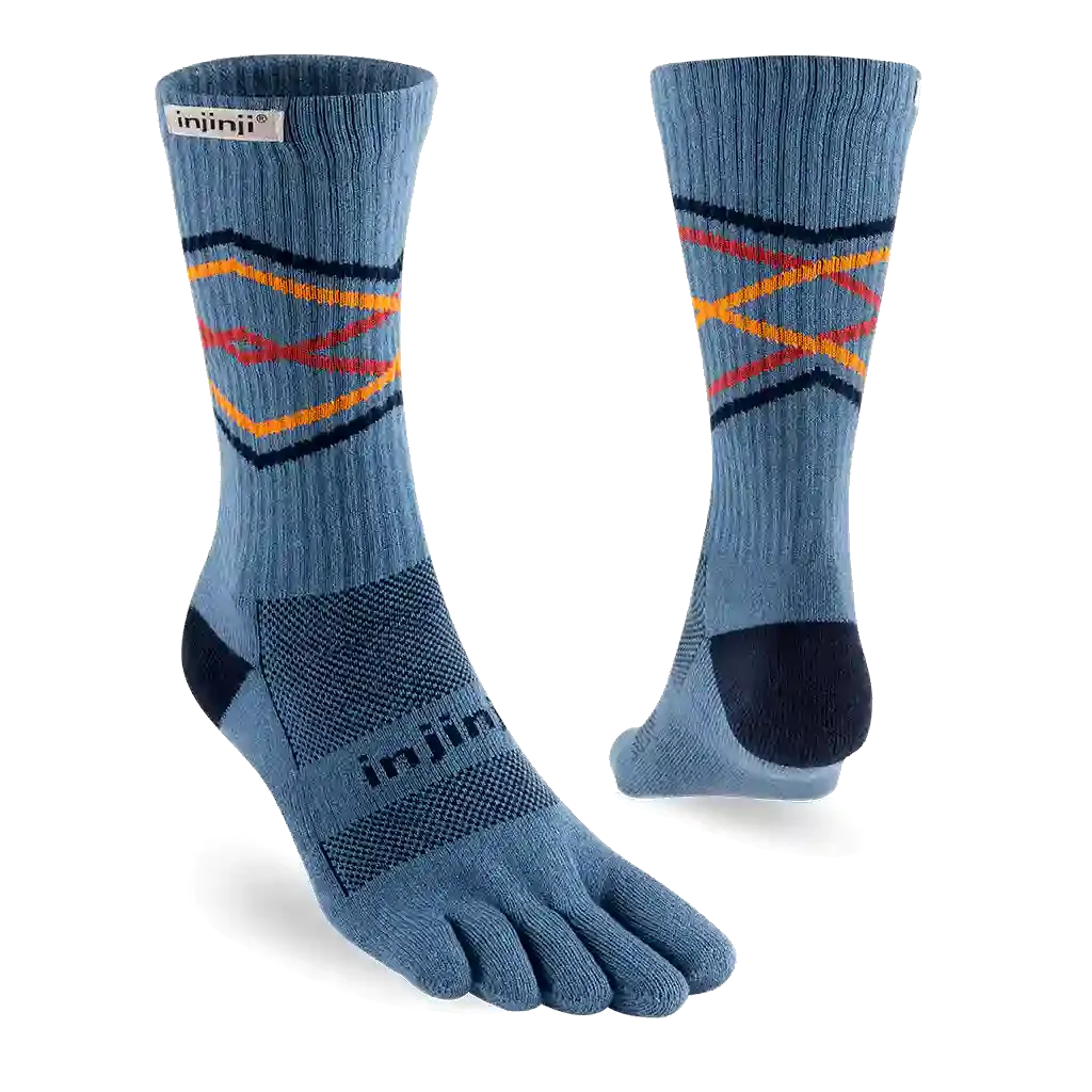 Injinji Trail 2.0 Midweight Crew Socks - Lake