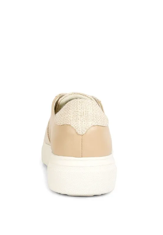 Kjaer Dual Tone Leather Sneakers