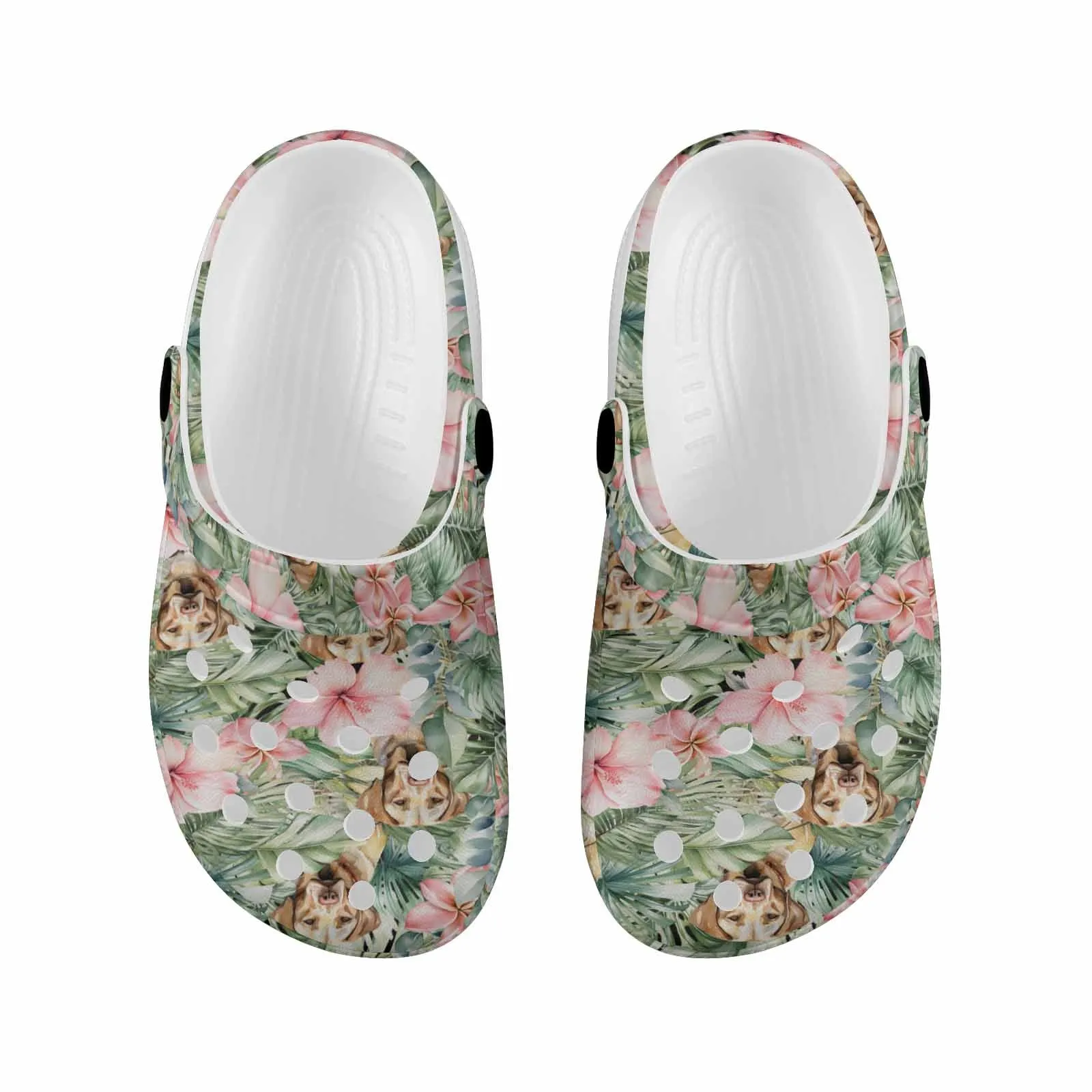 Labradors test  Custom Print Kids Clogs