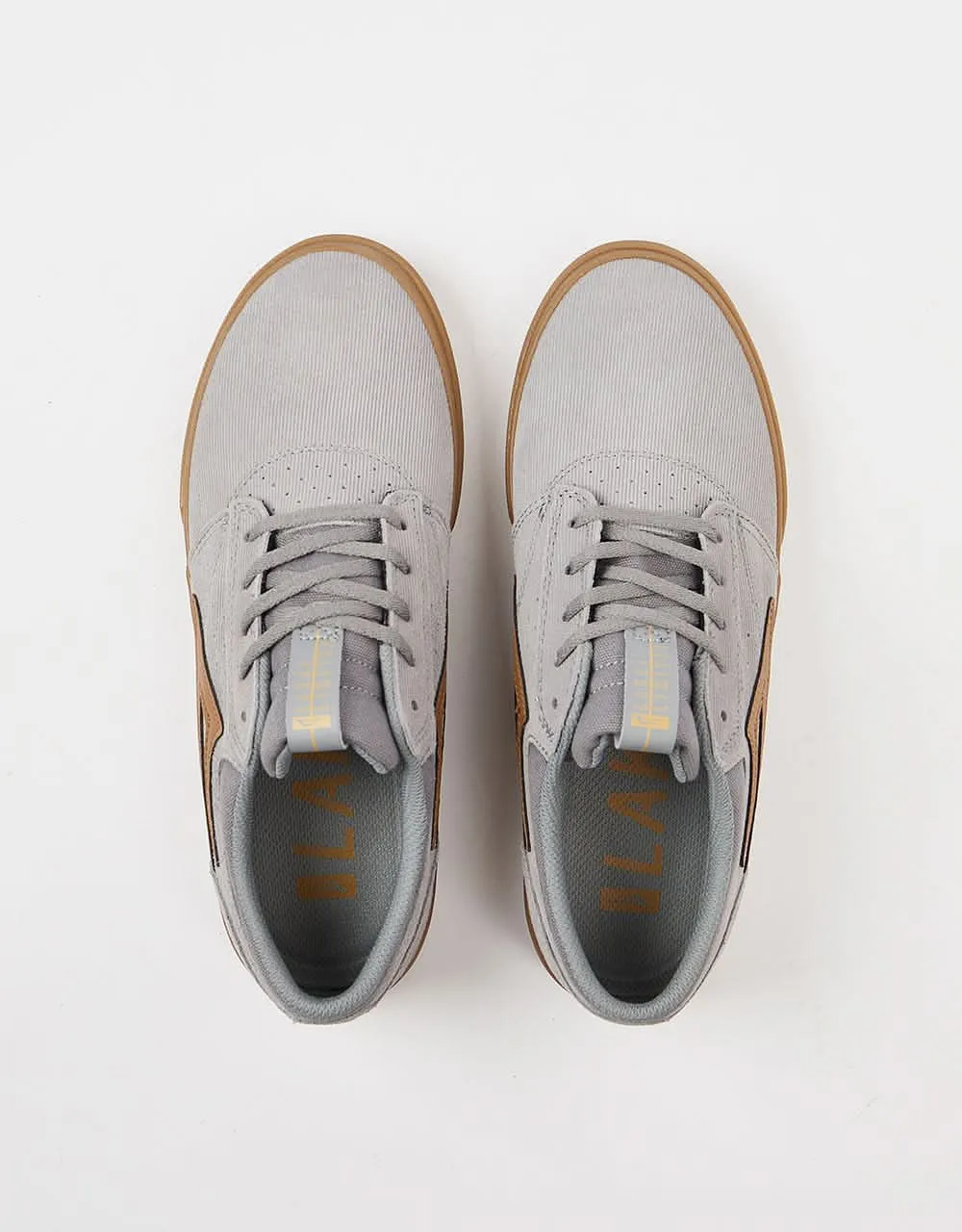 Lakai Griffin Skate Shoes - Grey/Gum Cord Suede