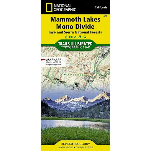 Mammoth Lakes, Mono Divide Map [Inyo and Sierra National Forests]