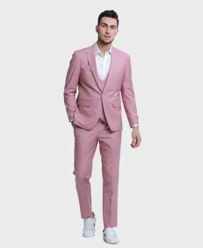 Mauve Skinny Fit Peak Lapel Suit