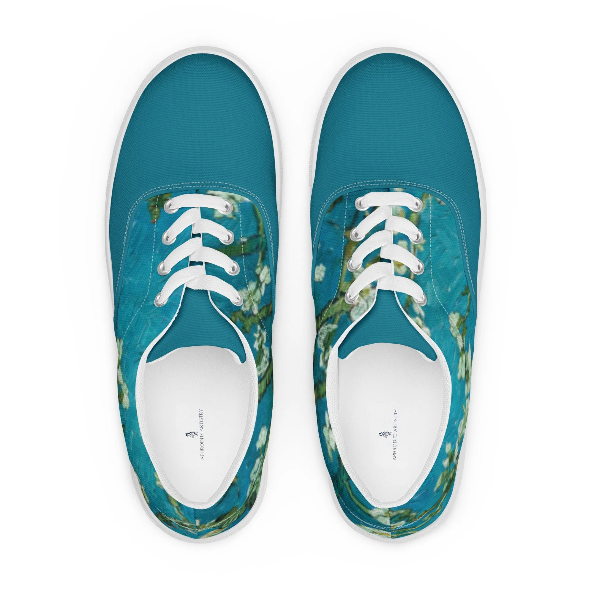 Men’s Almond Blossoms lace-up canvas shoes