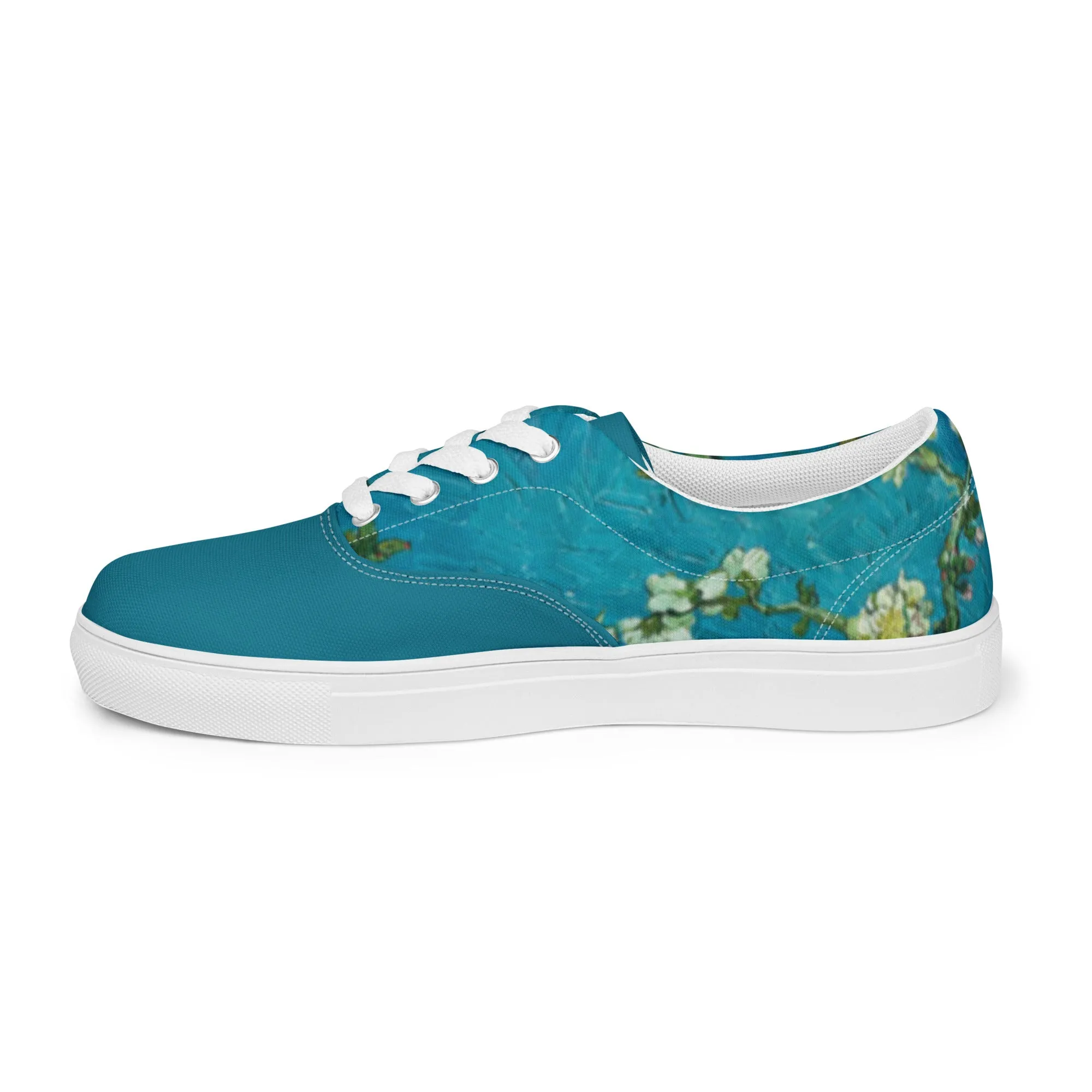 Men’s Almond Blossoms lace-up canvas shoes