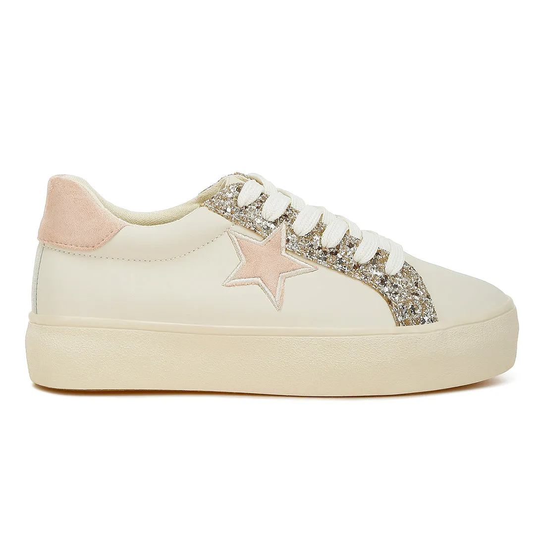 Metallic Star Glitter Sneakers