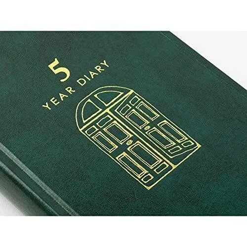 MIDORI 12896006 3 years continuous use 5 years continuous use Door series Recycled leather diary notebook notepad life record green