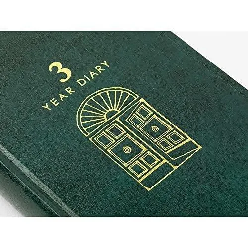 MIDORI 12896006 3 years continuous use 5 years continuous use Door series Recycled leather diary notebook notepad life record green