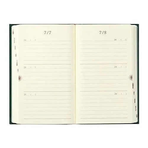 MIDORI 12896006 3 years continuous use 5 years continuous use Door series Recycled leather diary notebook notepad life record green