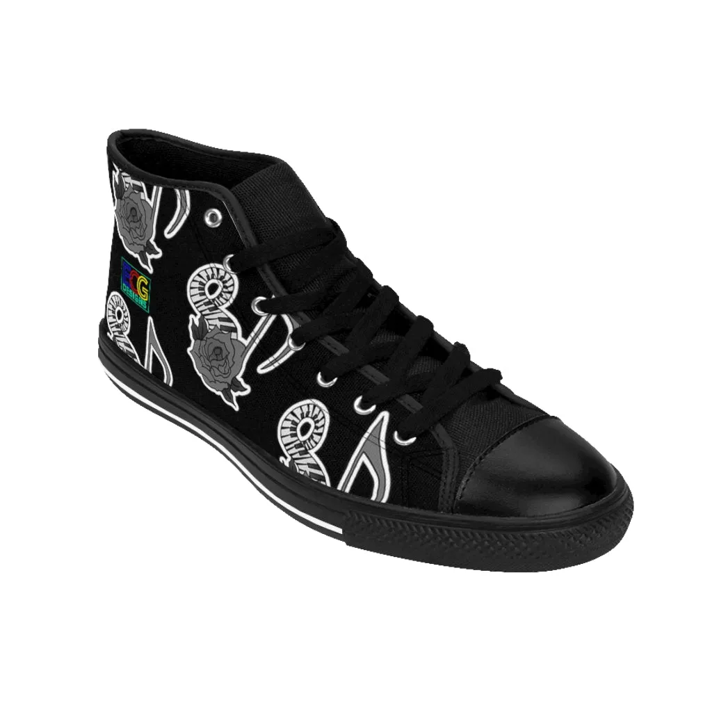 Musical Rose Women's High-top Sneakers