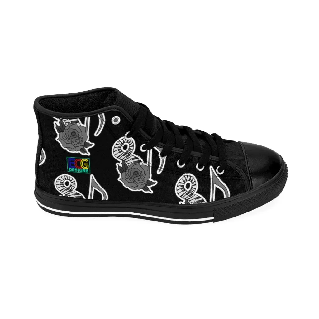 Musical Rose Women's High-top Sneakers